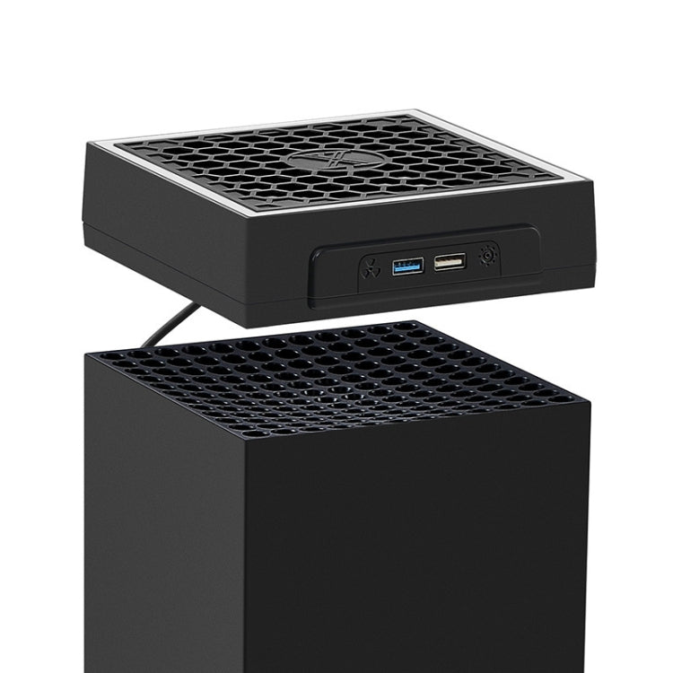 For Microsoft XBOX Series X Top Colorful Cooling Fan 3 Adjustable Speed