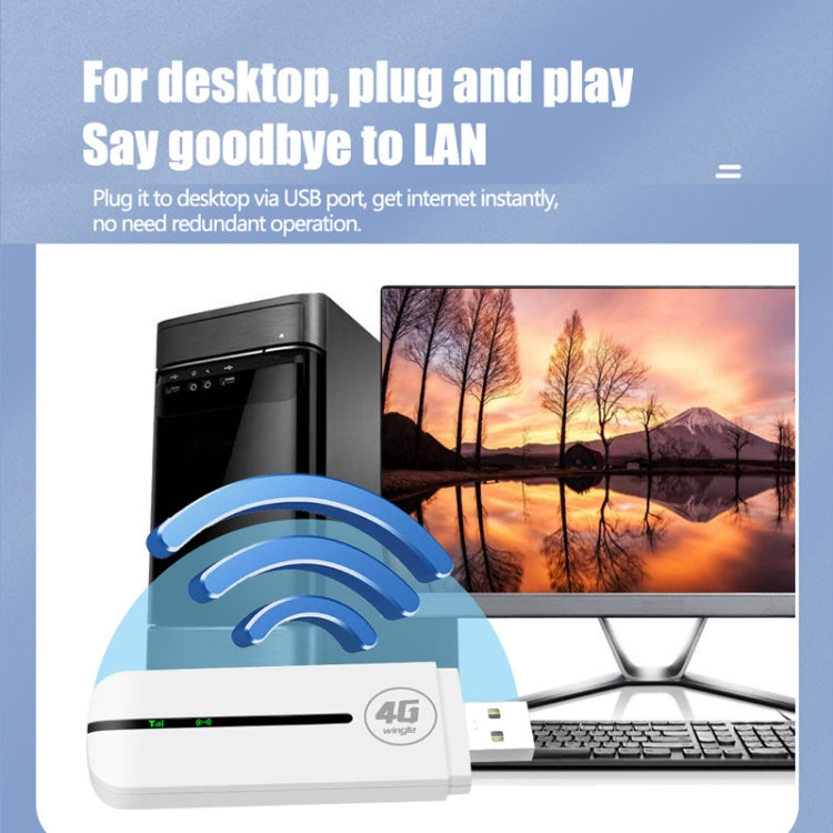 4G WiFi Dongle USB Plug-In Router Mobile Hotspot