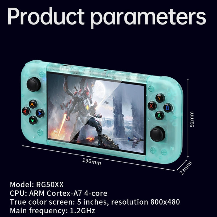 RG50XX 5-Inch Retro Handheld Game Console Linux System Built In 15000+ Games