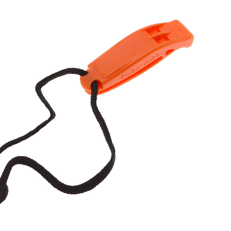 Dual-Frequency Outdoor Survival Whistle With Built-In Lanyard