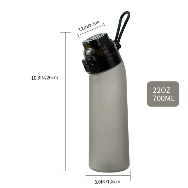 700ml Sports Water Bottle Tritan BPA Free Fruit Scent Water Cup With 8 Fragrance Rings