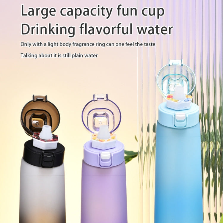 700ml Sports Water Bottle Tritan BPA Free Fruit Scent Water Cup With 8 Fragrance Rings