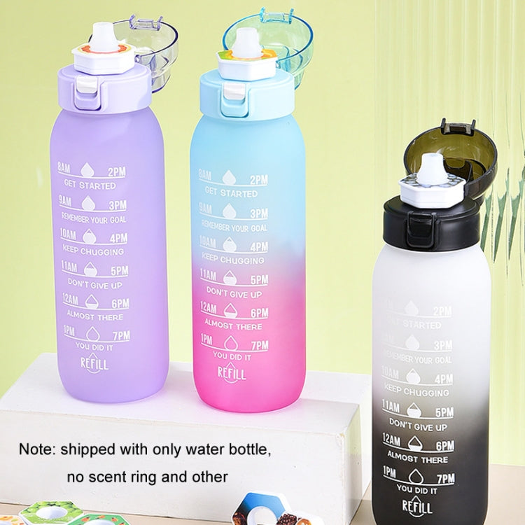 1000ml Large Capacity Tritan Water Mug Gradient Color Outdoor Sports Water Bottle