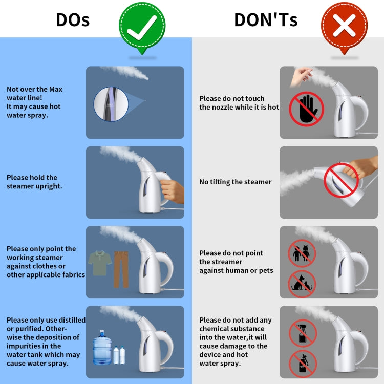 LM-1609S Portable Steam Handheld Electric Iron Home Mini Hanging Iron