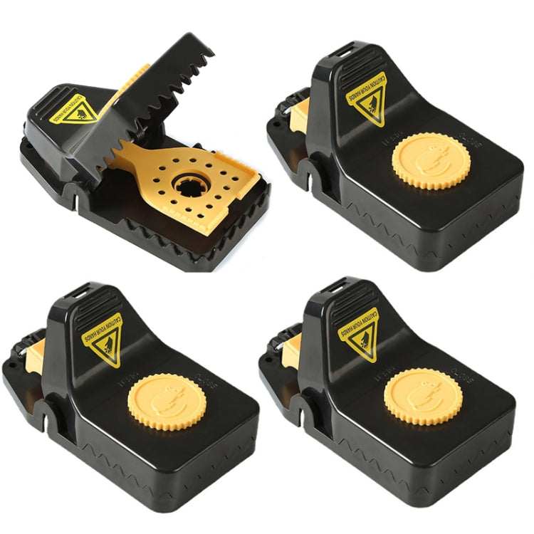 4pcs /Box Plastic Mousetrap Reusable Instant Kill Traps for Mouse Rat