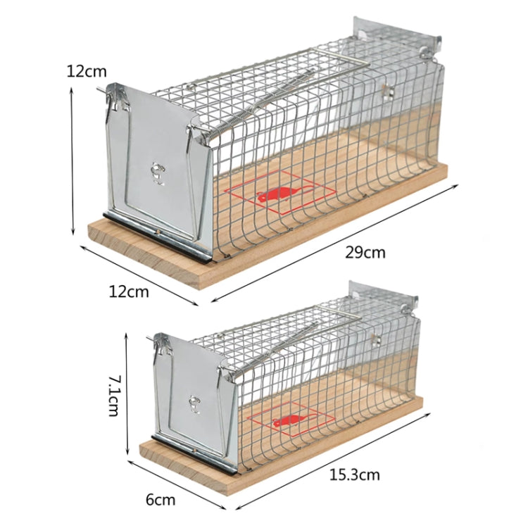 Wooden Mousetrap Cage Live Animal Humane Trap Catch