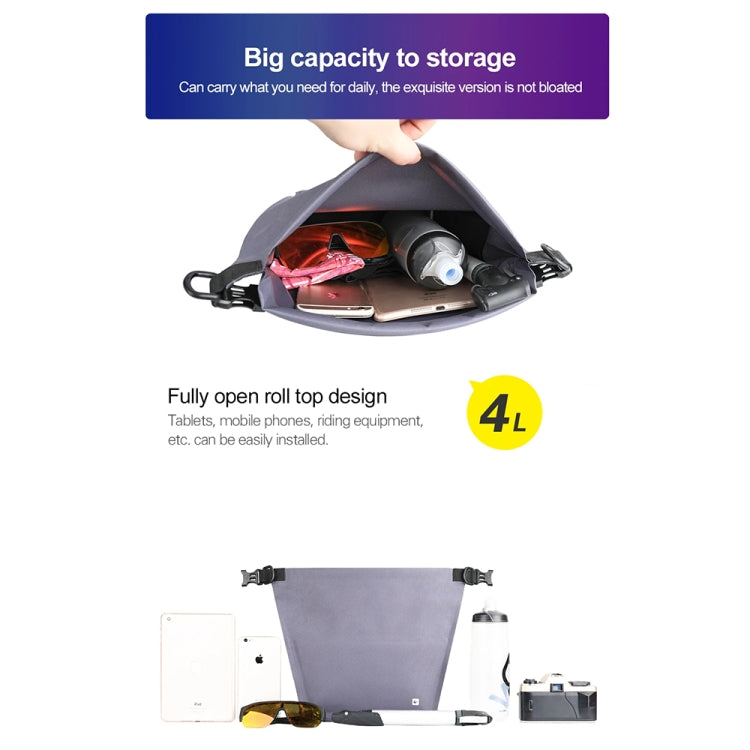 Rhinowalk X20997 4L Fully Waterproof Multifunctional Bicycle Handlebar Bag Cycling Bag