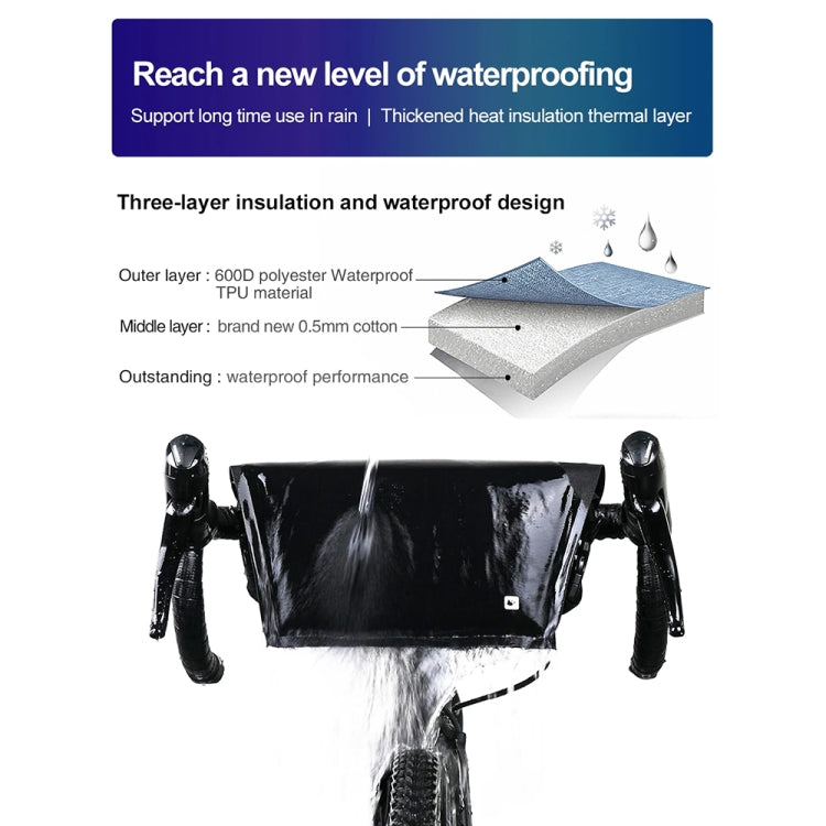 Rhinowalk X20997 4L Fully Waterproof Multifunctional Bicycle Handlebar Bag Cycling Bag