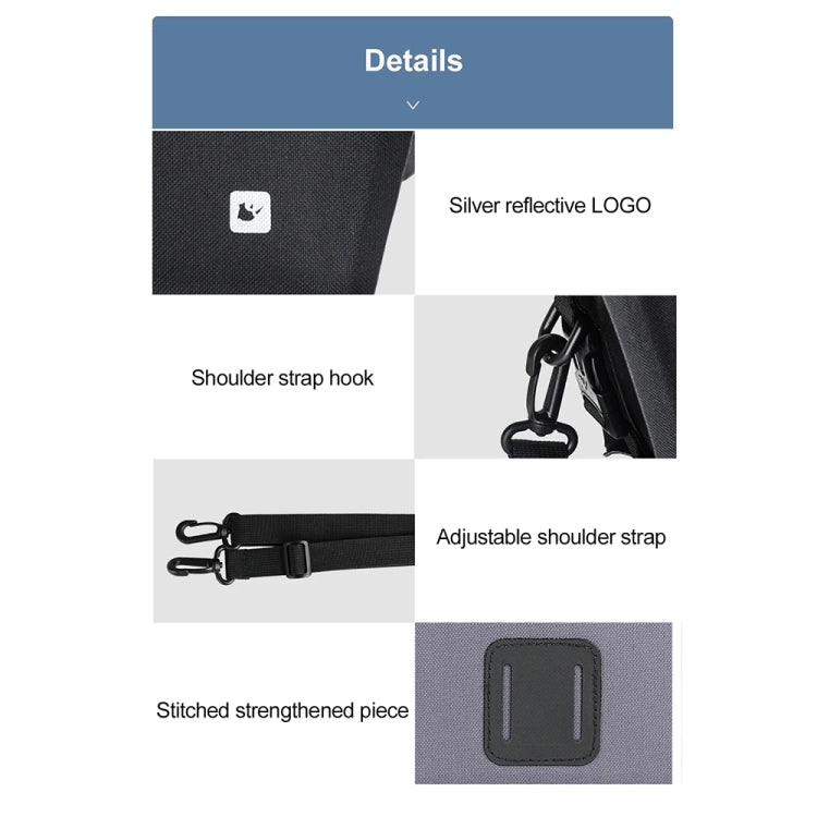 Rhinowalk X20997 4L Fully Waterproof Multifunctional Bicycle Handlebar Bag Cycling Bag