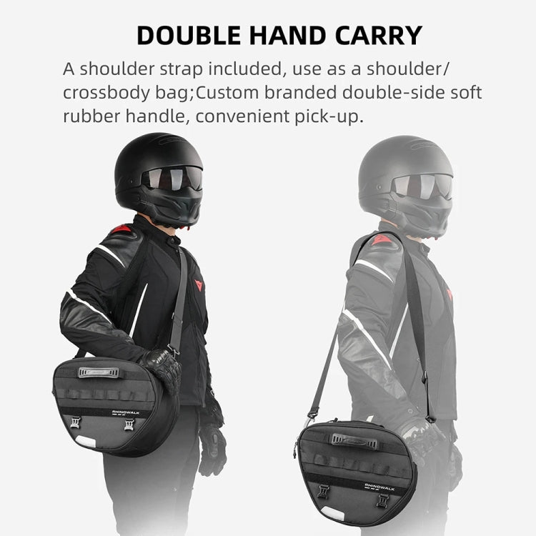 Rhinowalk MTR5001 15L Scooter Front Bag Large Capacity Curved Beam Motorcycle Rear Seat Bag