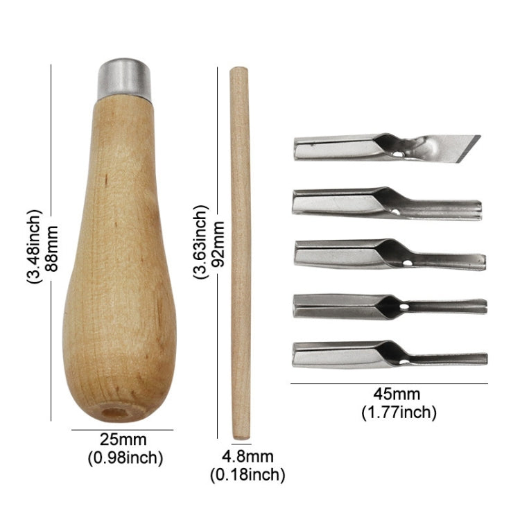 7pcs /Set Wood Handle Carving Knife Tool Art Combination Set