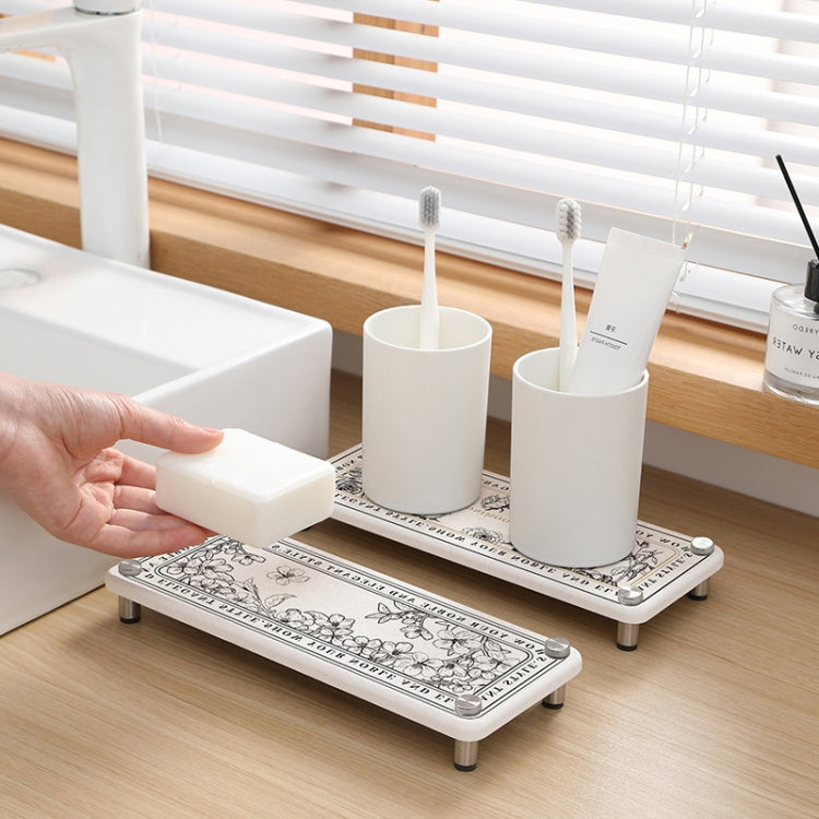 Diatomite Shelf Kitchen Sink Storage Absorbent Mat Bathroom Washstand Quick Drying Coaster