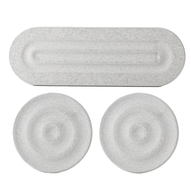 3pcs /Set Bathroom Countertop Absorbent Mat Kitchen Diatomite Drying Mat Faucet Sink Quick Drying Stone Tray