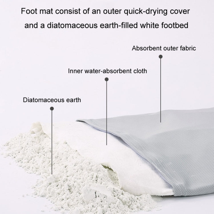 Diatomaceous Earth Water-absorbing Quick-drying Floor Mat Bathroom Non-slip Diatom Mud Soft Mat