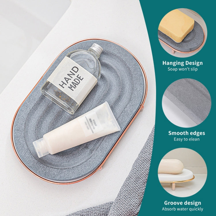 Diatomaceous Earth Countertop Water Absorbing Drying Mat Shelf Bathroom Sink Drainage Mat