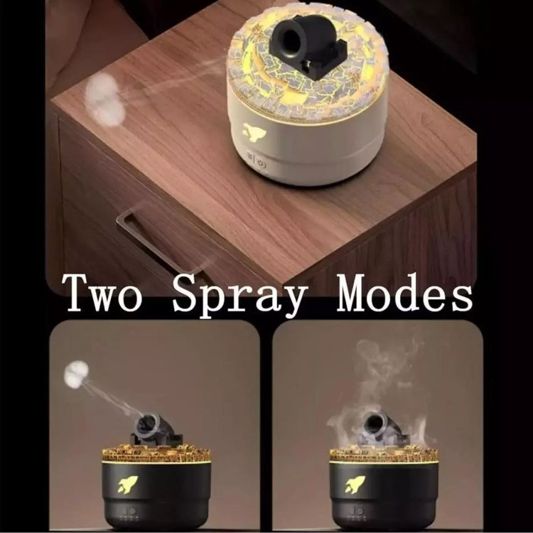 Turret Shape Aromatherapy Humidifier With 3-speed Timer 7-color Atmosphere Light