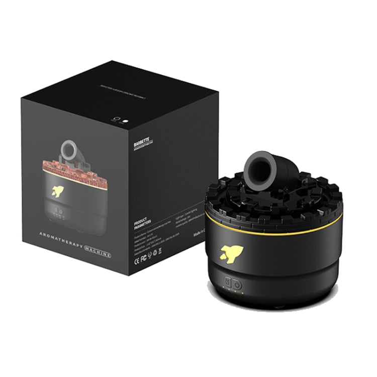 Turret Shape Aromatherapy Humidifier With 3-speed Timer 7-color Atmosphere Light