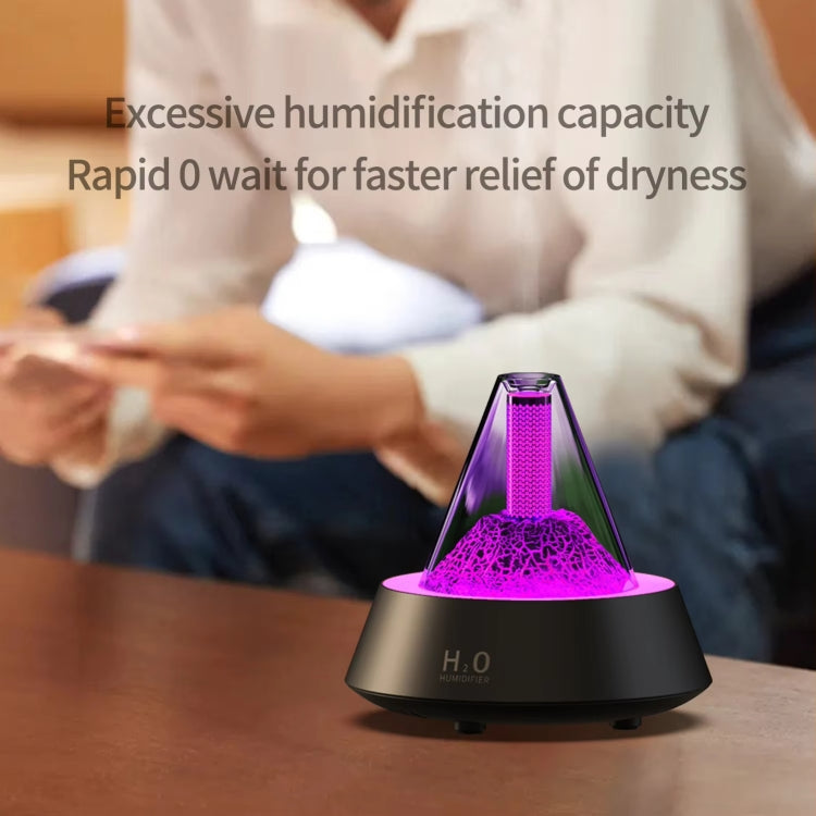 80ml Volcanic Lava Aromatherapy Humidifier With Colorful Lights USB Plug Power