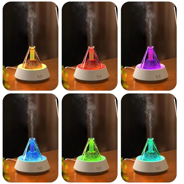 80ml Volcanic Lava Aromatherapy Humidifier With Colorful Lights USB Plug Power