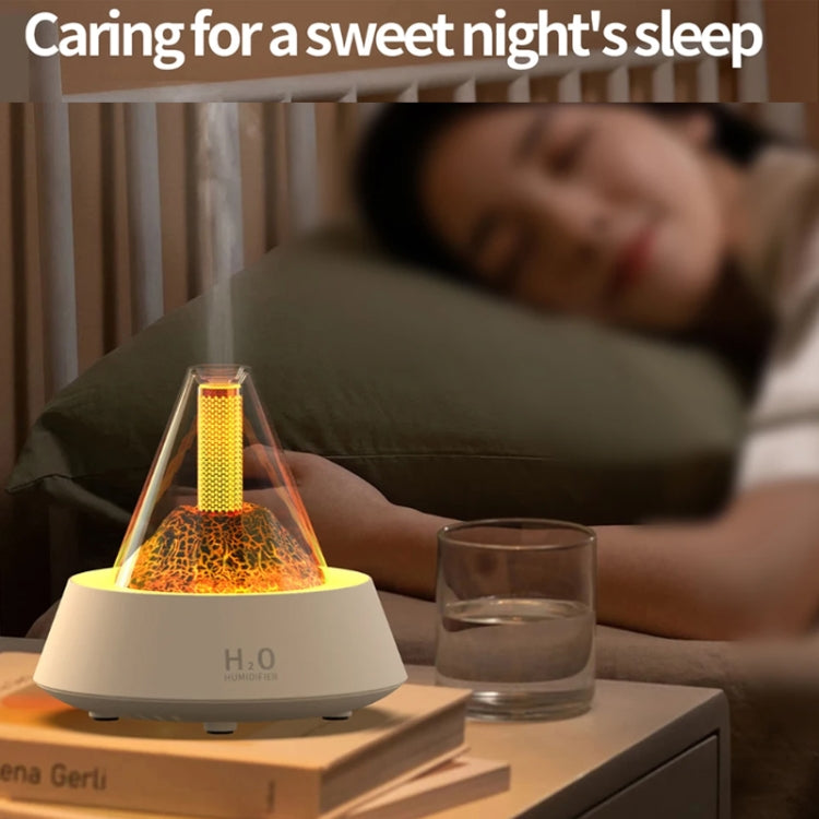 80ml Volcanic Lava Aromatherapy Humidifier With Colorful Lights USB Plug Power
