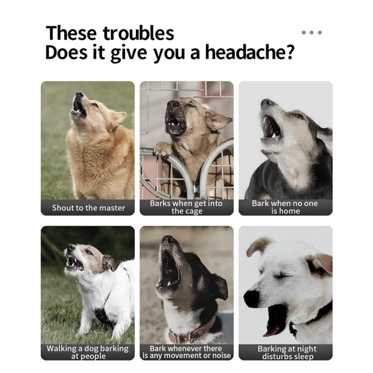 AI Intelligent Recognition Ultrasonic Bark Stopper Portable Dog Training Device Repellent