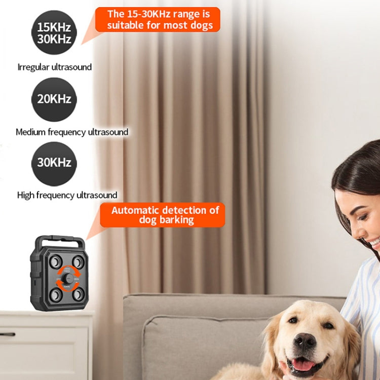 AI Intelligent Recognition Ultrasonic Bark Stopper Portable Dog Training Device Repellent