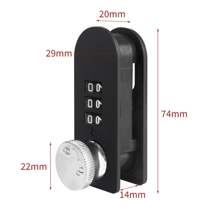 Home Drawer Locker Mechanical Dial And Quarter Turn Combination Lock