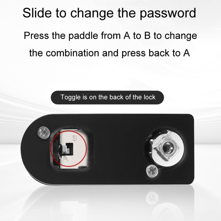 Home Drawer Locker Mechanical Dial And Quarter Turn Combination Lock