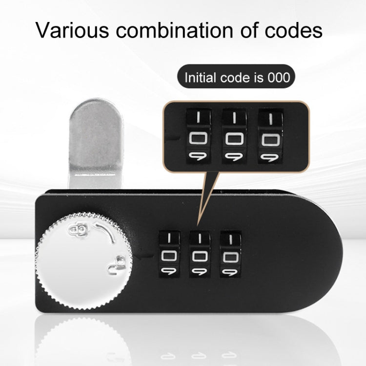 Home Drawer Locker Mechanical Dial And Quarter Turn Combination Lock