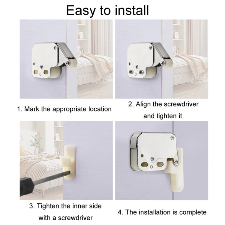 2pcs Household Thickened Closet Cabinet Door Latch