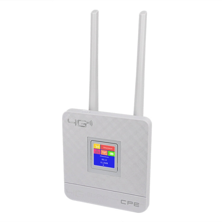 4G LTE CPE Colorful Screen Router Triple Network Plug and Play Mobile Router, EU Plug