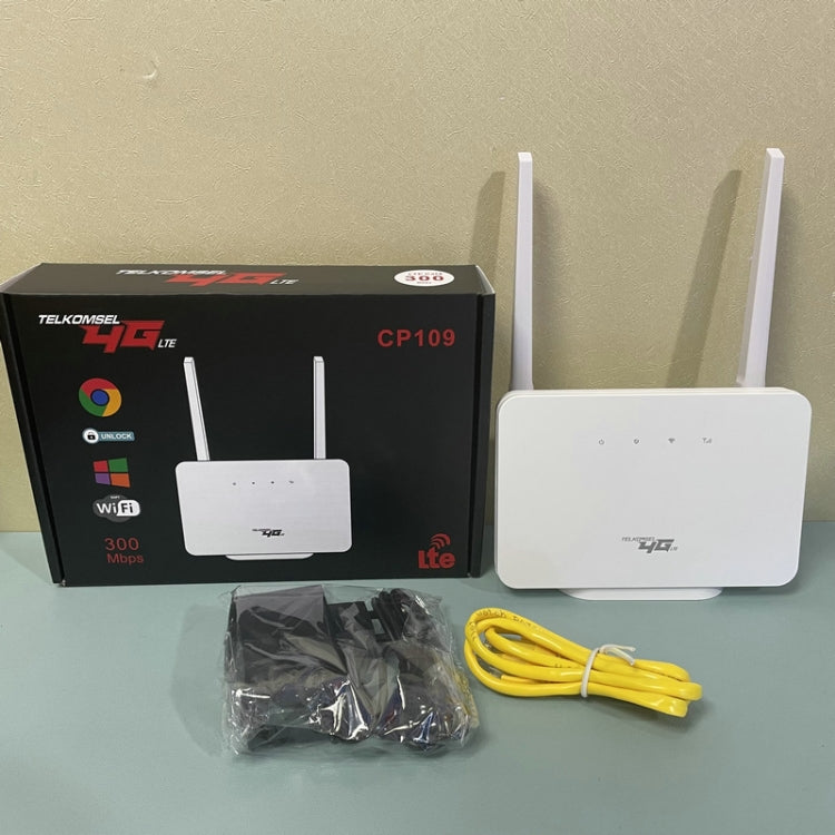 4G CPE Wireless Plug-In Mobile Router Network Cable Mobile WiFi, EU Plug