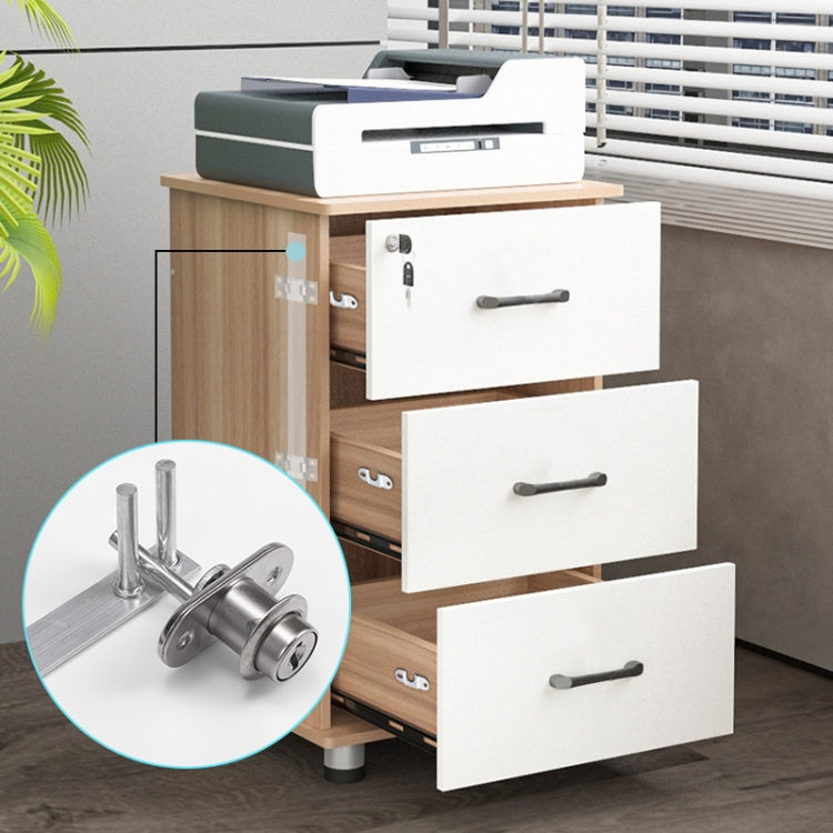 Home Office Desk Drawer Triple Connect File Cabinet Lock