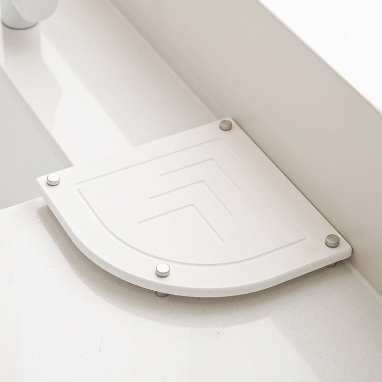 Bathroom Countertop Drying Mat Diatomite Water-Absorbent Quick-Drying Coaster Fan Shaped Drainage Mat
