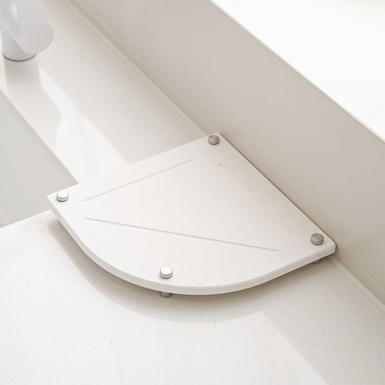 Bathroom Countertop Drying Mat Diatomite Water-Absorbent Quick-Drying Coaster Fan Shaped Drainage Mat