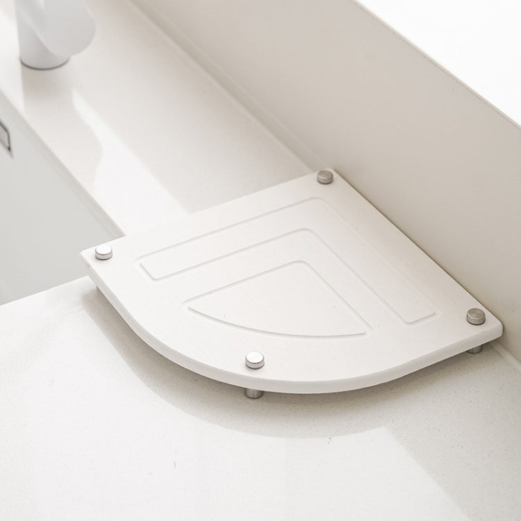 Bathroom Countertop Drying Mat Diatomite Water-Absorbent Quick-Drying Coaster Fan Shaped Drainage Mat