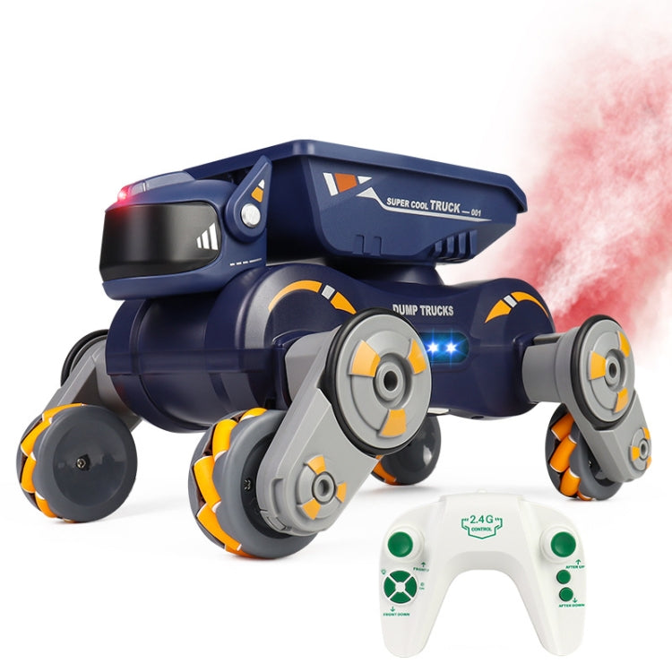 Eight Wheel Stunt Robot Dog Smart Gesture Sensor RC Kids Toy Car With Lights Music Spray Car