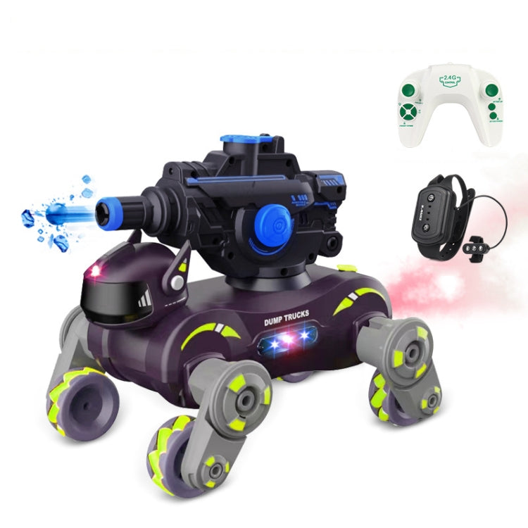Eight Wheel Stunt Robot Dog Smart Gesture Sensor RC Kids Toy Car With Lights Music Spray Car