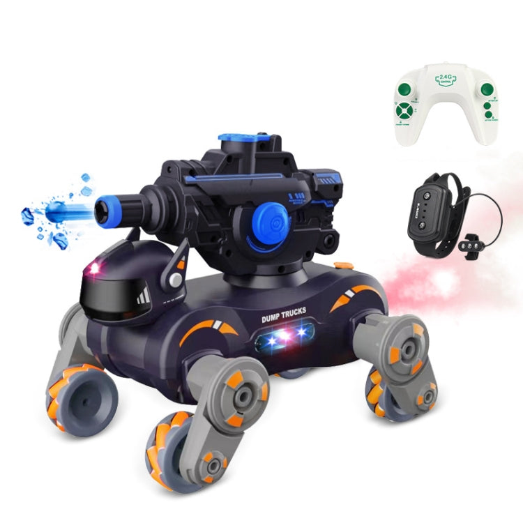 Eight Wheel Stunt Robot Dog Smart Gesture Sensor RC Kids Toy Car With Lights Music Spray Car