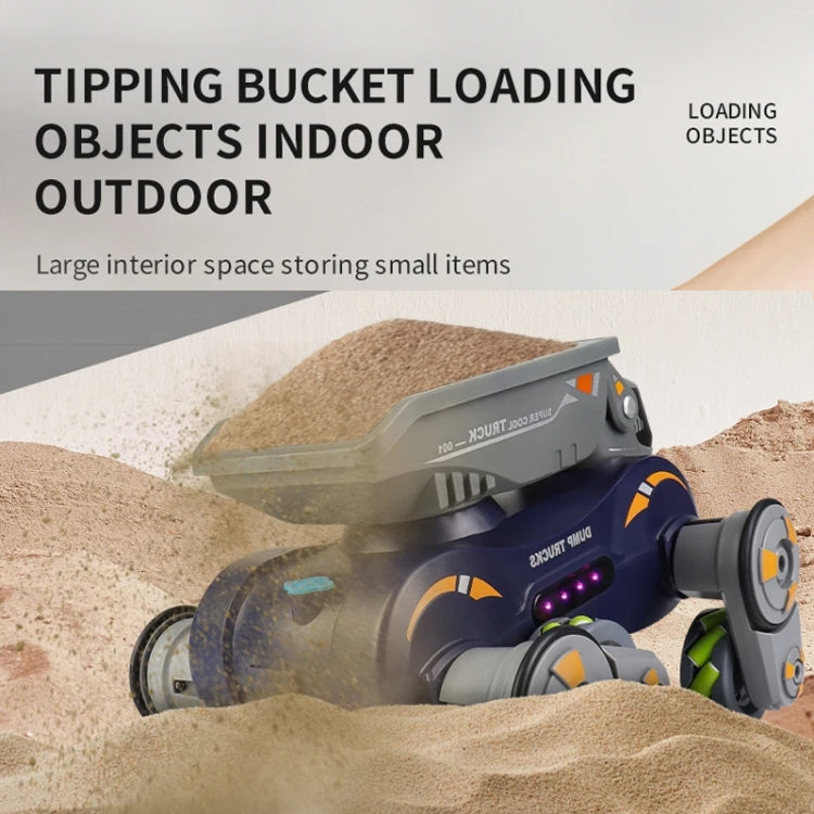 Eight Wheel Stunt Robot Dog Smart Gesture Sensor RC Kids Toy Car With Lights Music Spray Car