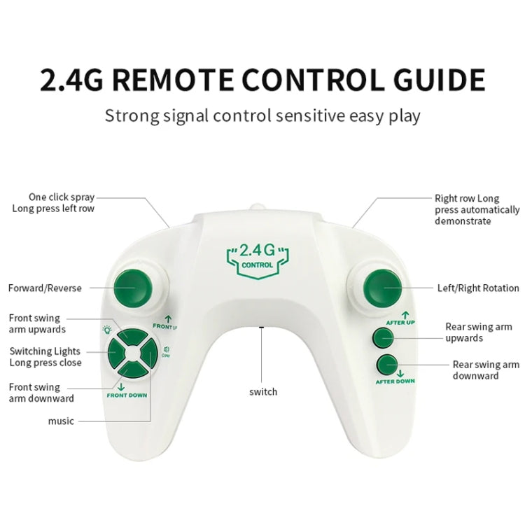 Eight Wheel Stunt Robot Dog Smart Gesture Sensor RC Kids Toy Car With Lights Music Spray Car