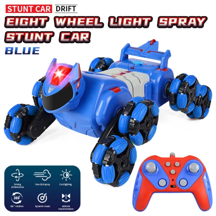 2.4G Kids Remote Control Toy Car Stunt Robot Dog Gesture Sensor Lights Music Spray Climbing Car