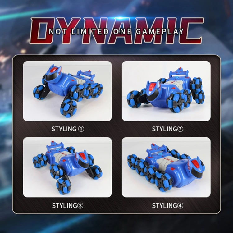 2.4G Kids Remote Control Toy Car Stunt Robot Dog Gesture Sensor Lights Music Spray Climbing Car