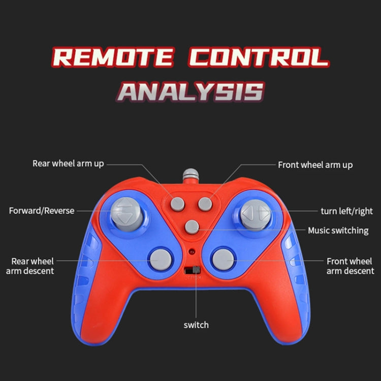 2.4G Kids Remote Control Toy Car Stunt Robot Dog Gesture Sensor Lights Music Spray Climbing Car