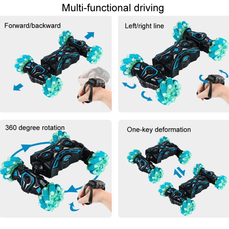 2.4G Spray RC Car Gesture Sensor Music Lights Twist Stunt Drift Car Double Side Driving Buggy Toy