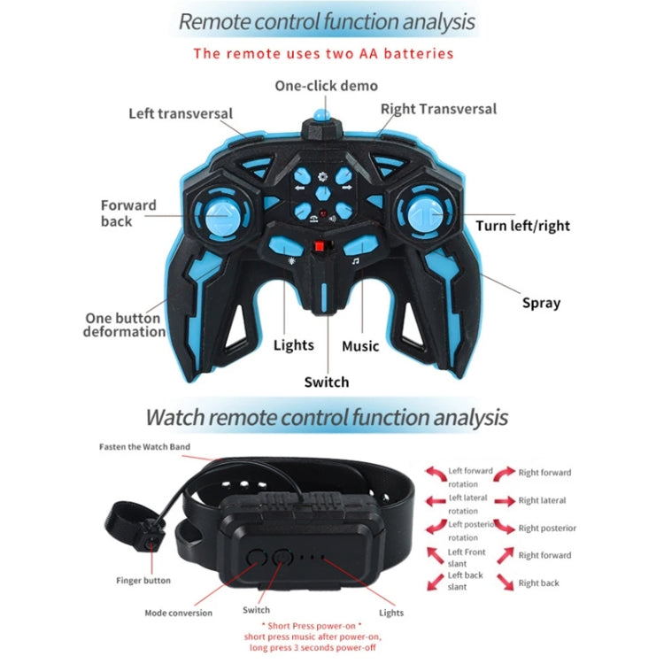 2.4G Spray RC Car Gesture Sensor Music Lights Twist Stunt Drift Car Double Side Driving Buggy Toy