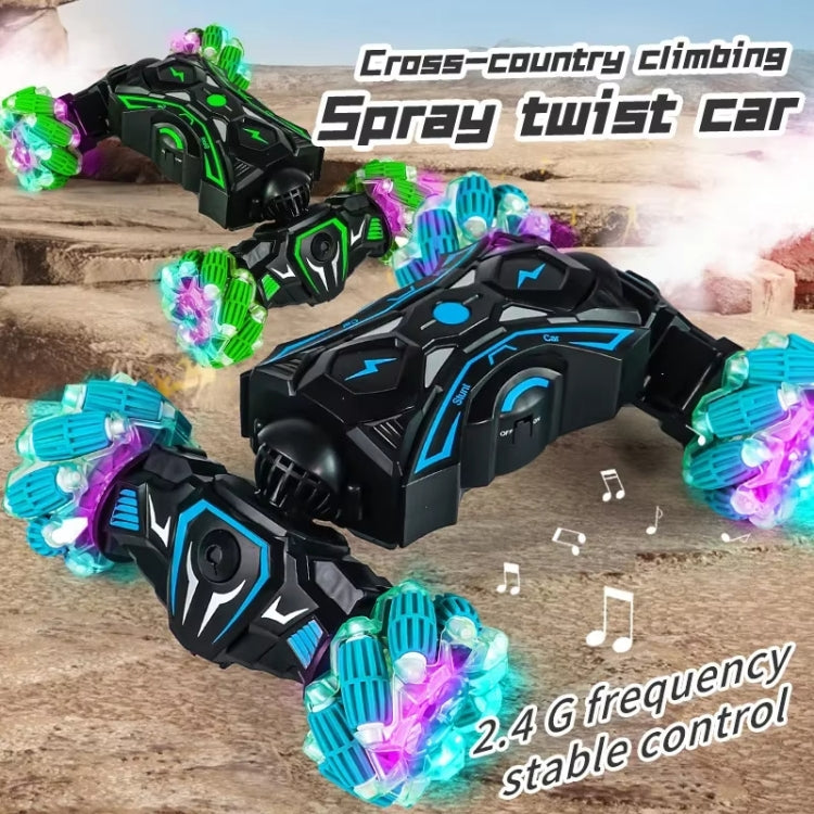 2.4G Spray RC Car Gesture Sensor Music Lights Twist Stunt Drift Car Double Side Driving Buggy Toy