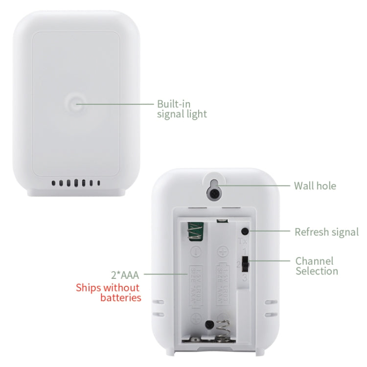 TS-FT0402 2-In-1 Home Wireless Digital Thermometer Wall-Mounted Greenhouse Thermometer