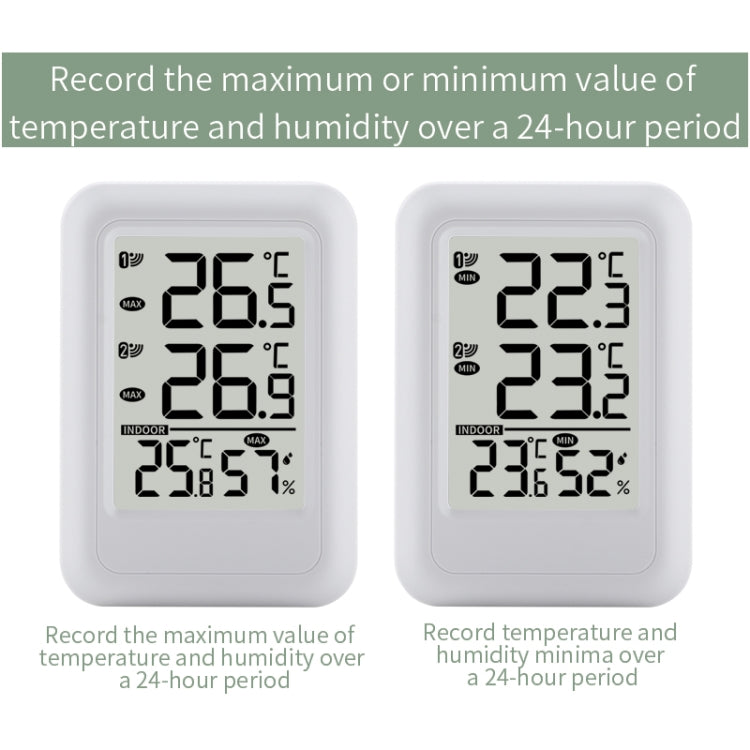 TS-FT0402 2-In-1 Home Wireless Digital Thermometer Wall-Mounted Greenhouse Thermometer