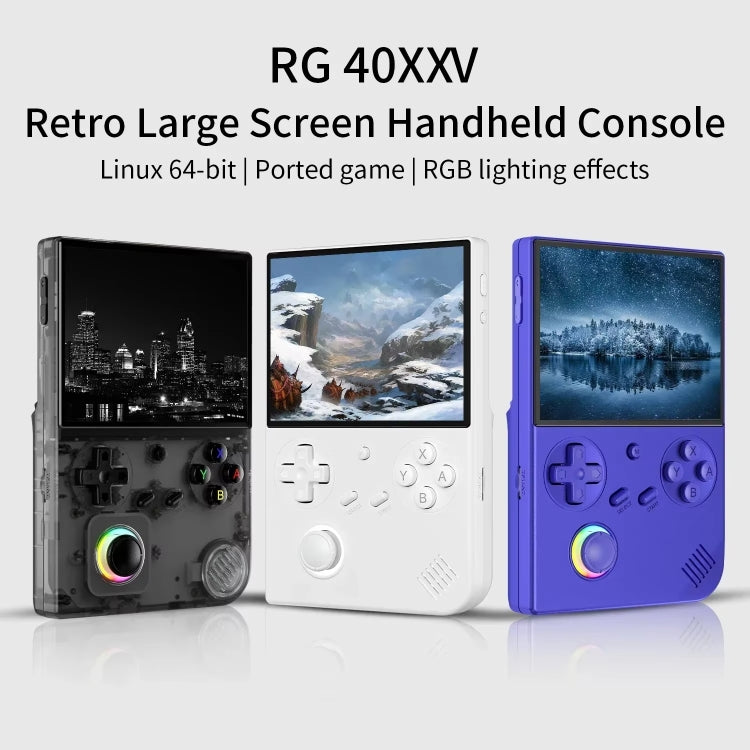 ANBERNIC RG40XXV Vertical HD Screen Joystick Game Console With Ambient Light Portable Retro Handheld Console